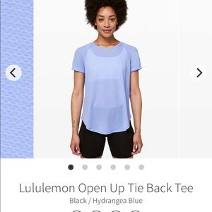 Lululemon open up tie back tee